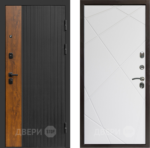 Входная металлическая Дверь Престиж Prestizh Лучи Бетон белый в Лыткарино