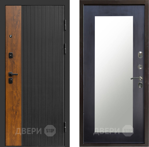 Входная металлическая Дверь Престиж Prestizh Зеркло Пастораль Венге в Лыткарино