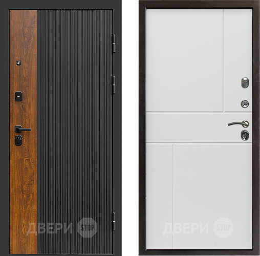 Входная металлическая Дверь Престиж Prestizh Горизонт Бетон белый в Лыткарино