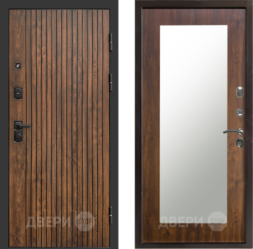 Входная металлическая Дверь Престиж Tvist Зеркло Пастораль Дуб в Лыткарино