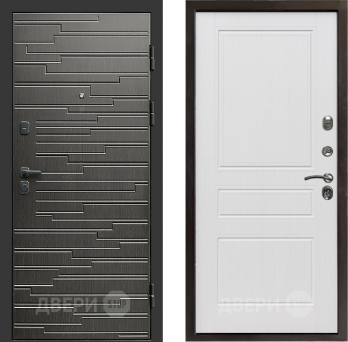 Входная металлическая Дверь Престиж Rivera Классика Белое дерево в Лыткарино