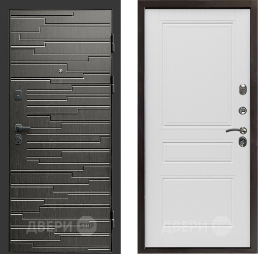 Входная металлическая Дверь Престиж Rivera Классика Лиственница белая в Лыткарино