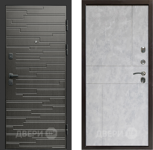 Входная металлическая Дверь Престиж Rivera Горизонт Бетон светлый в Лыткарино