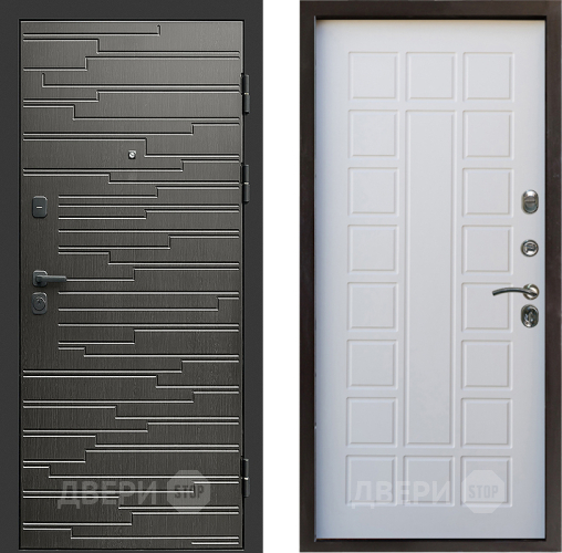 Входная металлическая Дверь Престиж Rivera Престиж Белое дерево в Лыткарино