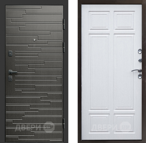 Входная металлическая Дверь Престиж Rivera Премиум Лиственница белая в Лыткарино