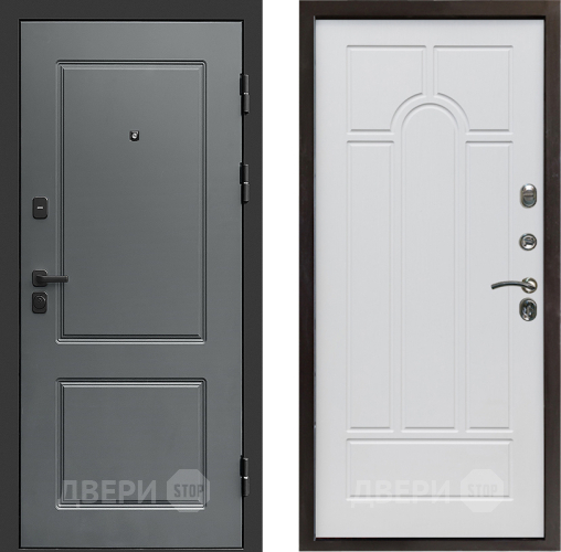 Входная металлическая Дверь Престиж Verona Арка Белое дерево в Лыткарино