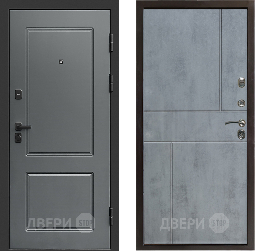 Входная металлическая Дверь Престиж Verona Горизонт Бетон темный в Лыткарино