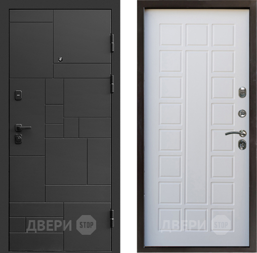 Входная металлическая Дверь Престиж Kvadro Престиж Белое дерево в Лыткарино