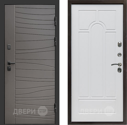 Входная металлическая Дверь Престиж Siciliya Арка Белое дерево в Лыткарино