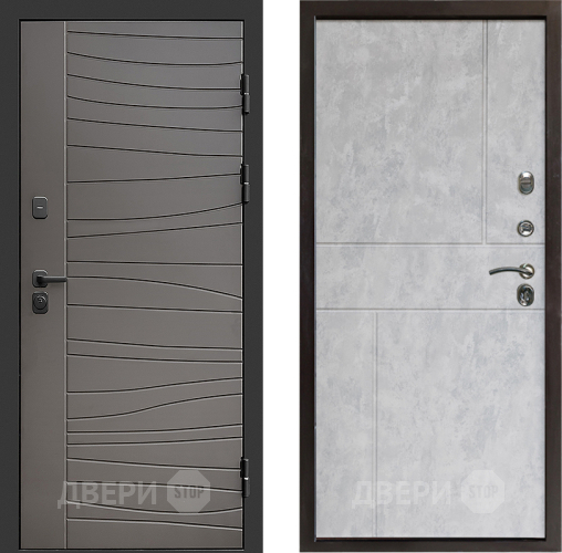 Входная металлическая Дверь Престиж Siciliya Горизонт Бетон светлый в Лыткарино