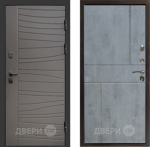 Входная металлическая Дверь Престиж Siciliya Горизонт Бетон темный в Лыткарино