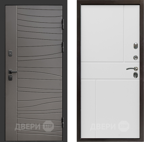 Входная металлическая Дверь Престиж Siciliya Горизонт Бетон белый в Лыткарино