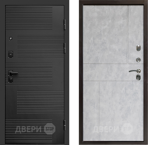 Входная металлическая Дверь Престиж Favorit Горизонт Бетон светлый в Лыткарино