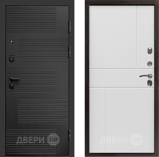 Входная металлическая Дверь Престиж Favorit Горизонт Бетон белый в Лыткарино
