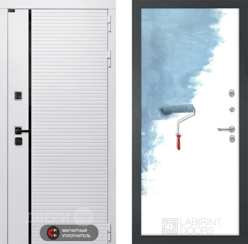 Входная металлическая Дверь Лабиринт (LABIRINT) Royal 28 Под покраску в Лыткарино