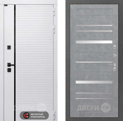 Входная металлическая Дверь Лабиринт (LABIRINT) Royal 20 Бетон светлый в Лыткарино