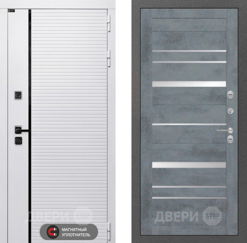 Входная металлическая Дверь Лабиринт (LABIRINT) Royal 20 Бетон темный в Лыткарино