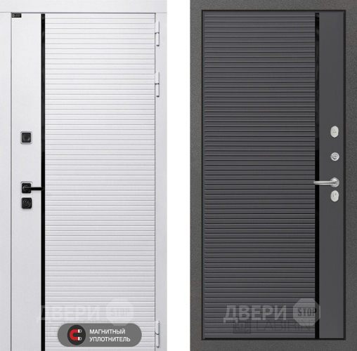 Входная металлическая Дверь Лабиринт (LABIRINT) Royal 22 Графит софт в Лыткарино