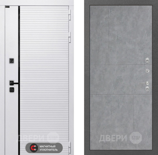 Входная металлическая Дверь Лабиринт (LABIRINT) Royal 21 Бетон светлый в Лыткарино