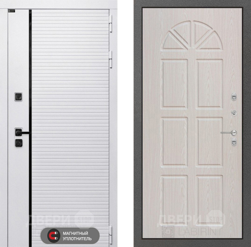 Входная металлическая Дверь Лабиринт (LABIRINT) Royal 15 VINORIT Алмон 25 в Лыткарино