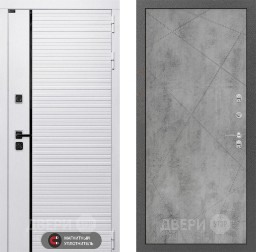 Входная металлическая Дверь Лабиринт (LABIRINT) Royal 24 Бетон светлый в Лыткарино