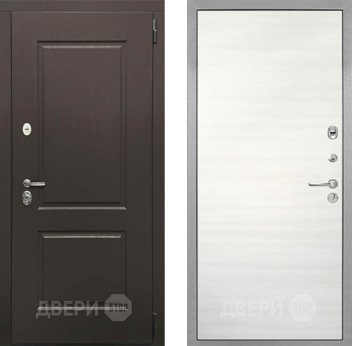 Входная металлическая Дверь Интекрон (INTECRON) Кампо Гладкая Дуб сильвер поперечный в Лыткарино