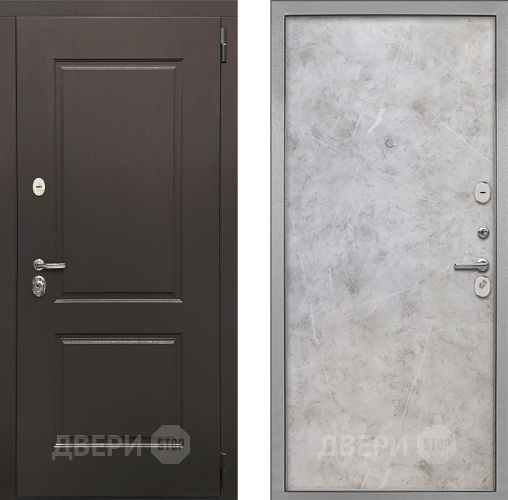 Входная металлическая Дверь Интекрон (INTECRON) Кампо Гладкая Мрамор светлый в Лыткарино