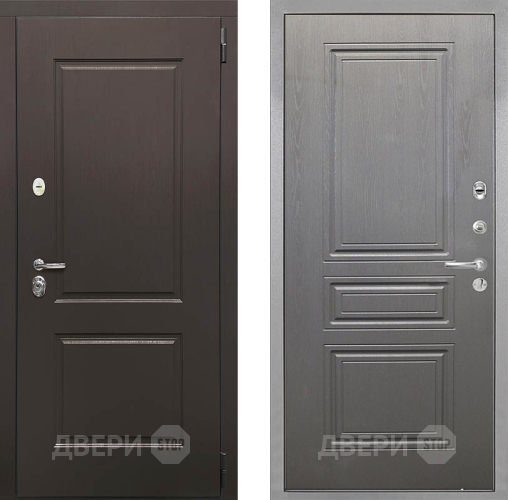 Входная металлическая Дверь Интекрон (INTECRON) Кампо ФЛ-243 Графит вуд дуб в Лыткарино