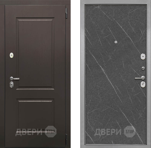 Входная металлическая Дверь Интекрон (INTECRON) Кампо Гладкая Гранит лава оникс в Лыткарино