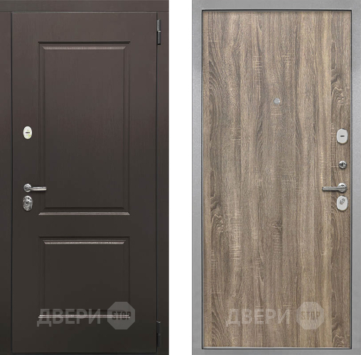 Входная металлическая Дверь Интекрон (INTECRON) Кампо Гладкая Дуб турин в Лыткарино