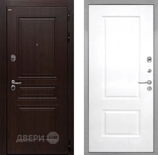 Входная металлическая Дверь Интекрон (INTECRON) Брайтон Тиковое Дерево Альба Роял Вуд белый в Лыткарино