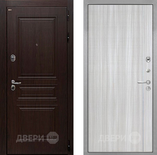 Дверь Интекрон (INTECRON) Брайтон Тиковое Дерево В-07 с молдингом Сандал белый в Лыткарино