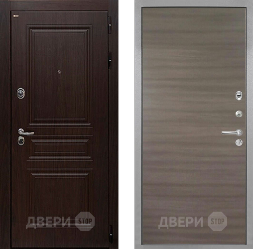 Входная металлическая Дверь Интекрон (INTECRON) Брайтон Тиковое Дерево Гладкая Дуб тоскано поперечный в Лыткарино