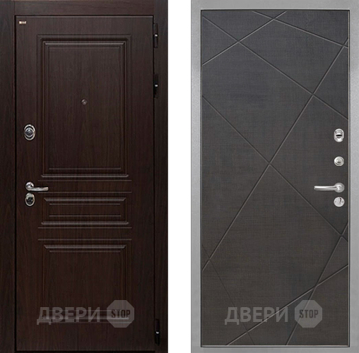 Входная металлическая Дверь Интекрон (INTECRON) Брайтон Тиковое Дерево Лучи-М Венге распил кофе в Лыткарино