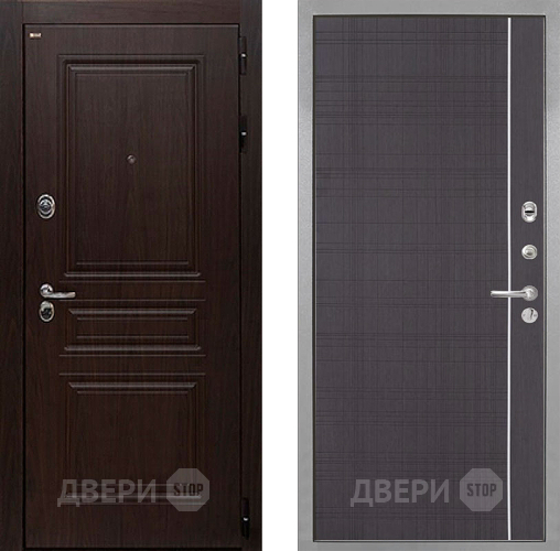 Входная металлическая Дверь Интекрон (INTECRON) Брайтон Тиковое Дерево В-07 с молдингом Венге в Лыткарино