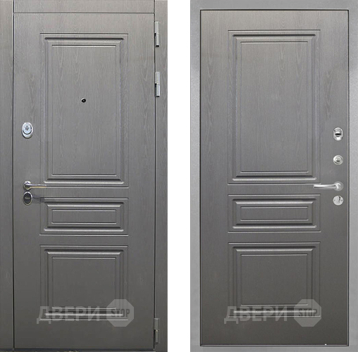 Входная металлическая Дверь Интекрон (INTECRON) Брайтон Графит ФЛ-243 Графит вуд дуб в Лыткарино