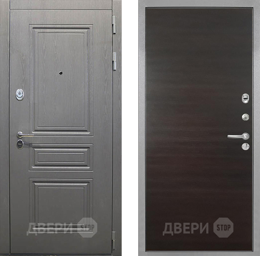 Дверь Интекрон (INTECRON) Брайтон Графит Гладкая Эковенге поперечный в Лыткарино