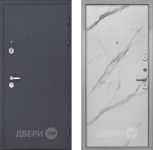 Входная металлическая Дверь Интекрон (INTECRON) Колизей Гладкая Мрамор натуральный арктик в Лыткарино