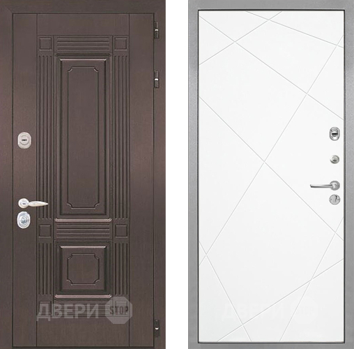 Входная металлическая Дверь Интекрон (INTECRON) Италия Лучи-М Софт милк в Лыткарино