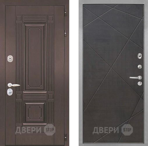 Входная металлическая Дверь Интекрон (INTECRON) Италия Лучи-М Венге распил кофе в Лыткарино