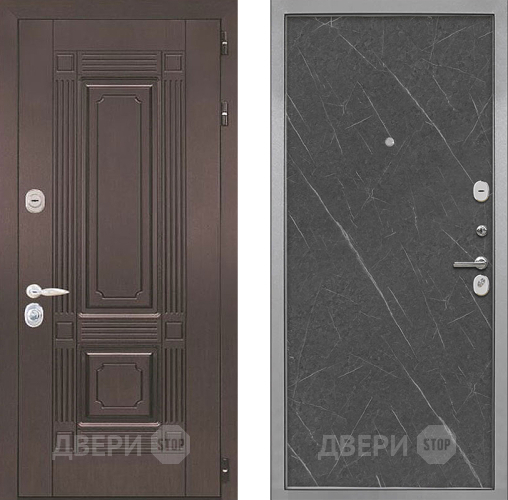 Входная металлическая Дверь Интекрон (INTECRON) Италия Гладкая Гранит лава оникс в Лыткарино