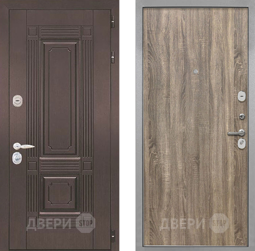 Входная металлическая Дверь Интекрон (INTECRON) Италия Гладкая Дуб турин в Лыткарино