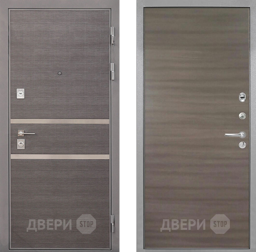 Входная металлическая Дверь Интекрон (INTECRON) Неаполь Гладкая Дуб тоскано поперечный в Лыткарино