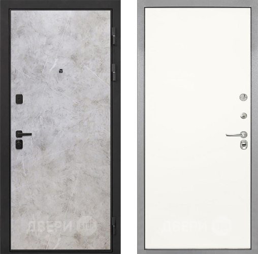 Дверь Интекрон (INTECRON) Профит Black Мрамор Светлый Гладкая Слоновая кость в Лыткарино