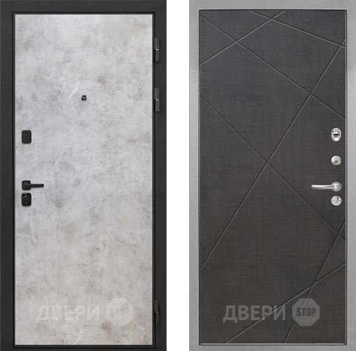 Входная металлическая Дверь Интекрон (INTECRON) Профит Black Мрамор Светлый Лучи-М Венге распил кофе в Лыткарино