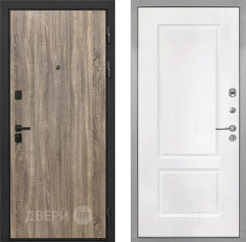 Дверь Интекрон (INTECRON) Профит Black Дуб Турин КВ-2 Белый матовый в Лыткарино