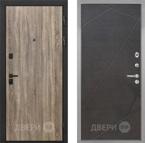 Входная металлическая Дверь Интекрон (INTECRON) Профит Black Дуб Турин Лучи-М Венге распил кофе в Лыткарино