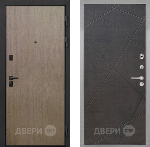 Входная металлическая Дверь Интекрон (INTECRON) Профит Black Венге Коричневый Лучи-М Венге распил кофе в Лыткарино