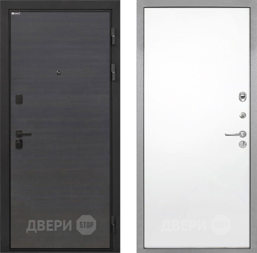 Входная металлическая Дверь Интекрон (INTECRON) Профит Black Эковенге Гладкая Силк Сноу в Лыткарино