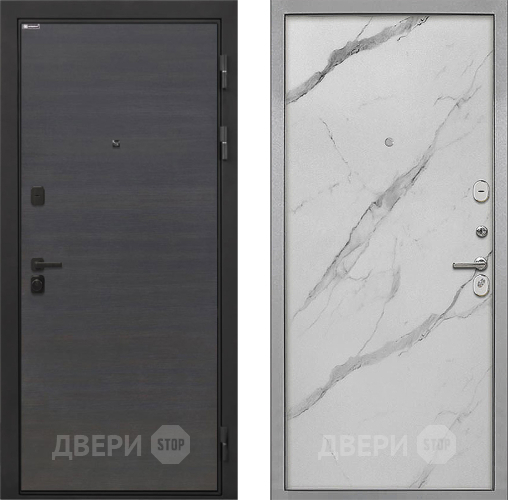 Входная металлическая Дверь Интекрон (INTECRON) Профит Black Эковенге Гладкая Мрамор натуральный арктик в Лыткарино